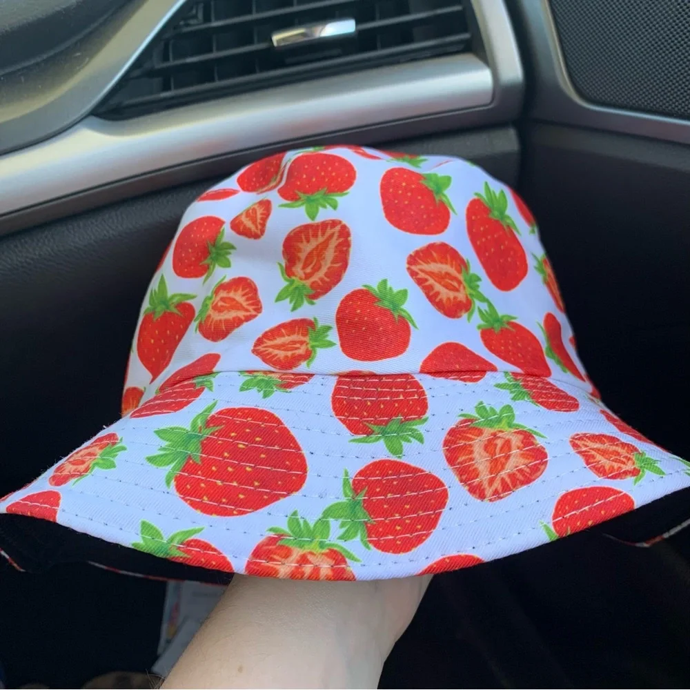 Reversible Strawberry Fields Bucket Hat